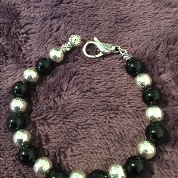 JAI John Hardy 8mm Hammered Solid Sterling Silver Bold Bracelet - Picture 6 of 11